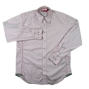 Robert Graham Freshly Laundered Mens Large Light Pink Button Up Shirt